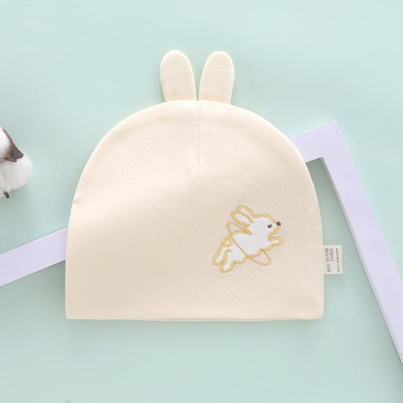 Pure Cotton Double Layer Newborn Hat for 0-3 Months, Suitable for Autumn/Winter