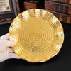 Новый европейский круглый поднос с узором "молот", блюдце с бортиком, поднос для чайного сервиза, для послеобеденного чая, для торта, поднос для фруктовых закусок и тортов