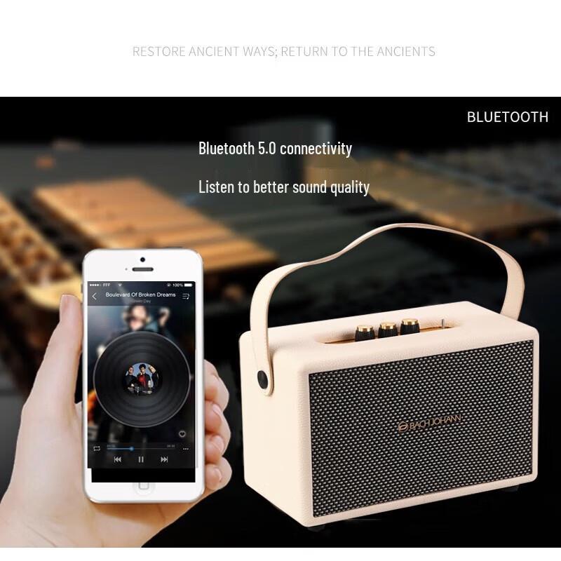 Bach Johann M6 Беспроводной Bluetooth-динамик CN-вилка (адаптер в комплекте)
