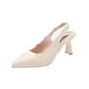 2024 New Fashion Solid Color Pointed Toe Women's Single Shoes High Heels Temperament Versatile Professional Women's Shoes