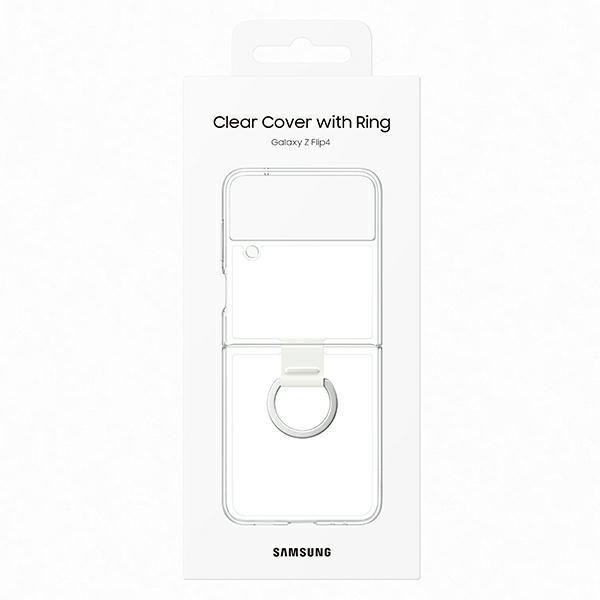 Etui do Samsung Galaxy Z Flip 4 Clear Cover Ring Przezroczyste