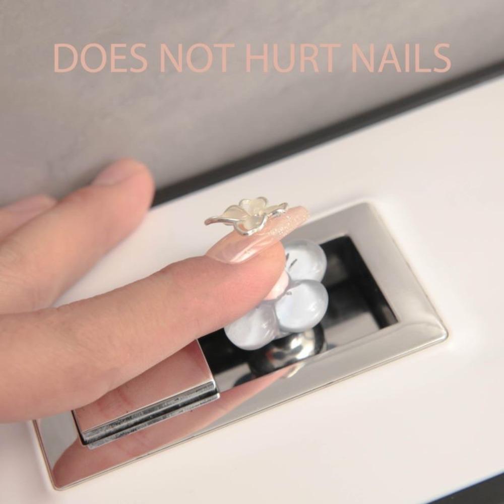 Nail Protector Toilet Tank Button Flower Shape Water Press Flush Button  Auxiliary Devic