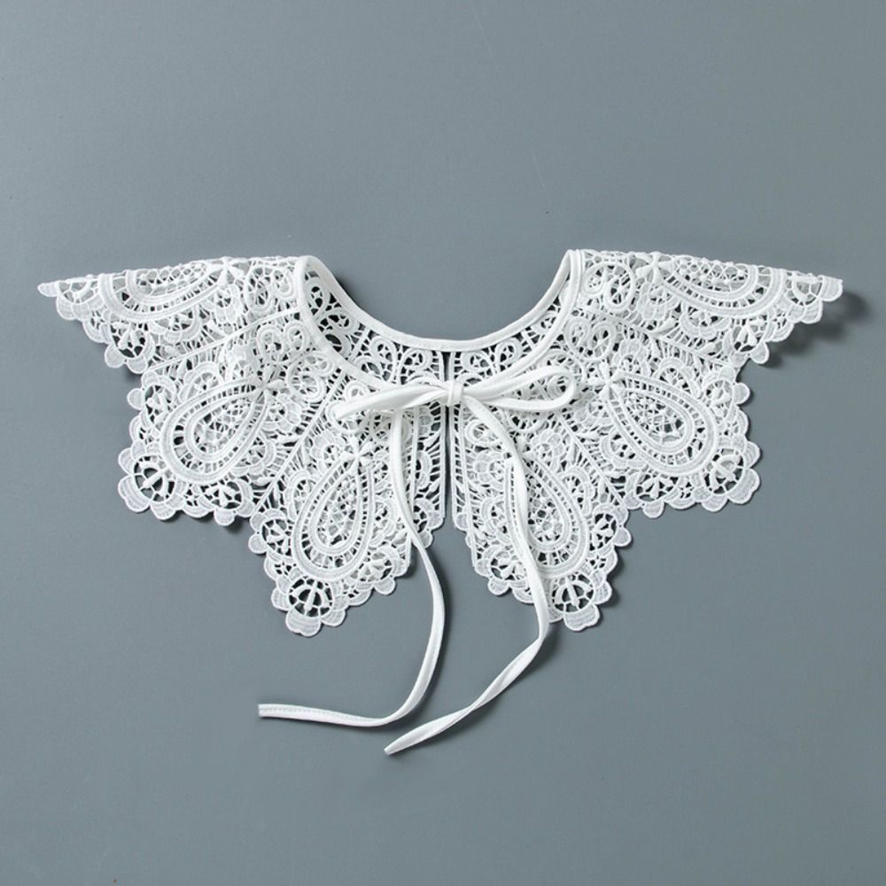 Lace Hollow Collar Detachable Shawl Decoration New Fake Collar Women