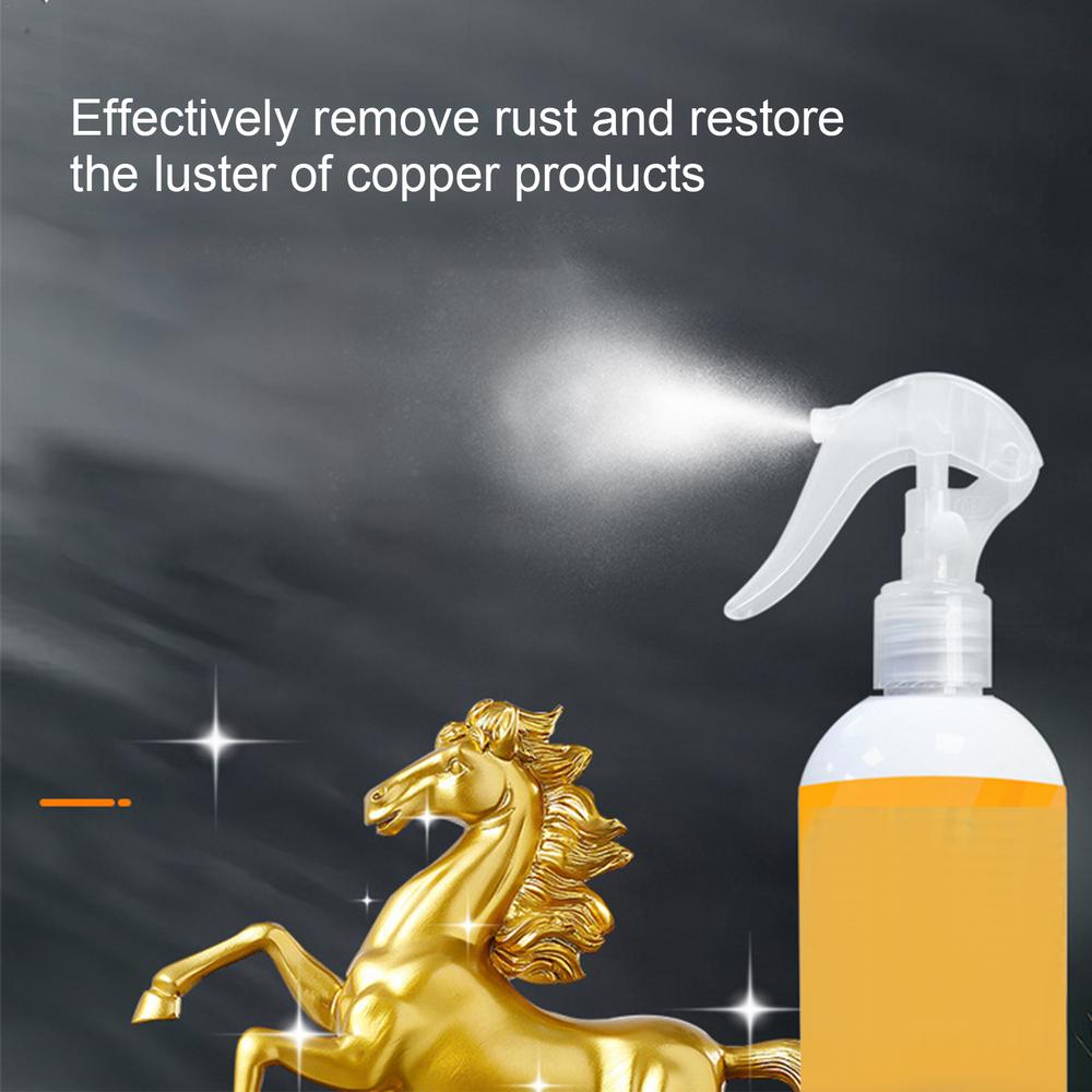 Copper Patina Cleaner 6.08oz Brass Cleaning Spray Bronze Rust Remover For Metal Faucet Hardware Copperware Polishing Liquid