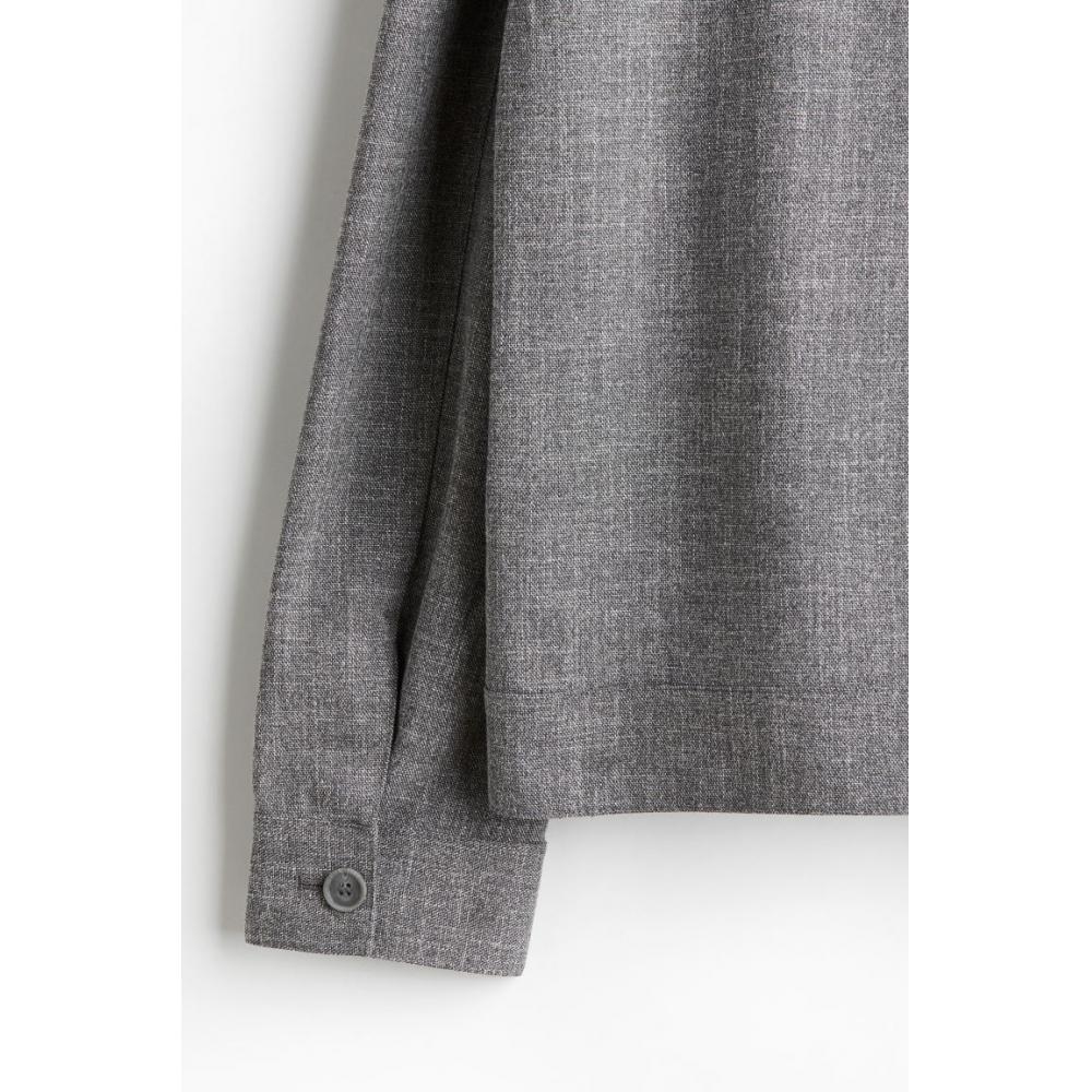 Куртка-рубашка HM Regular Fit Grey Melange