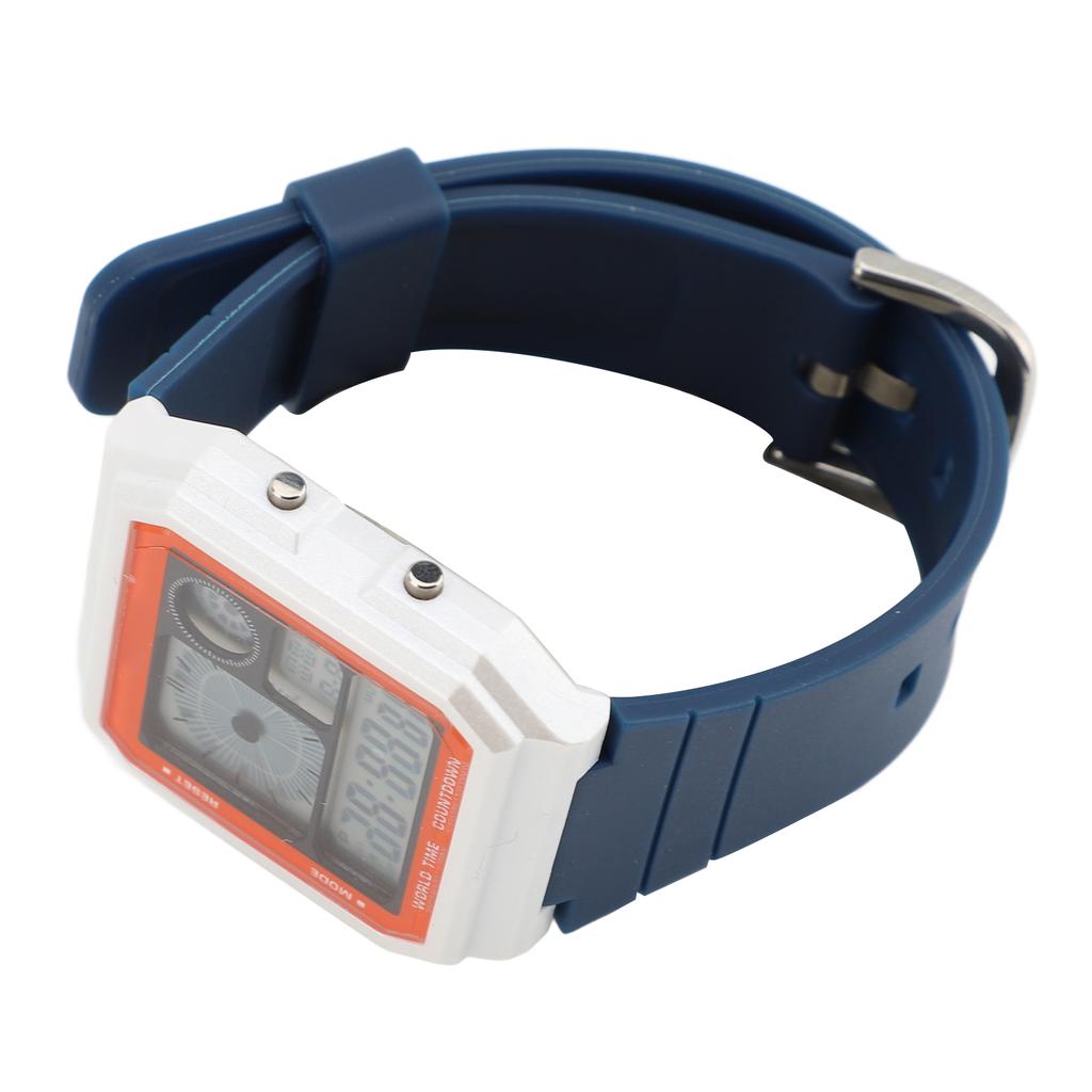 Светодиодные спортивные часы, цифровые водонепроницаемые электронные часы с функцией даты и таймера для мужчин и