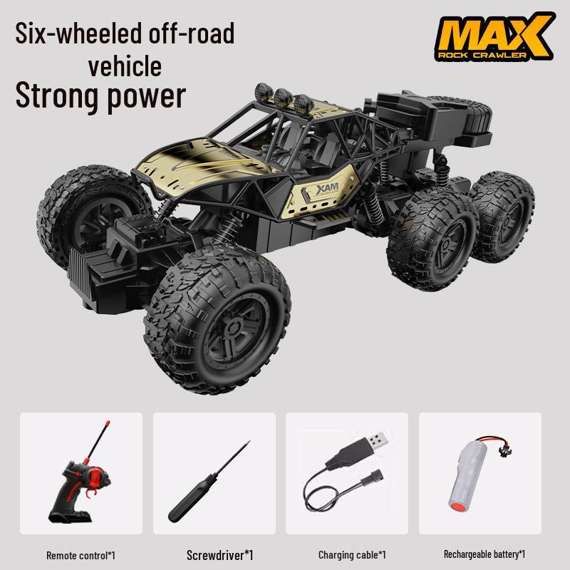 Игрушка внедорожный трюковой автомобиль с дистанционным управлением и приводом на шесть колес для детей