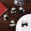 Панда Цветок Брошь Панда Медведь Значок Животное Креативный Акриловый Значок Панды Декор для Рюкзака