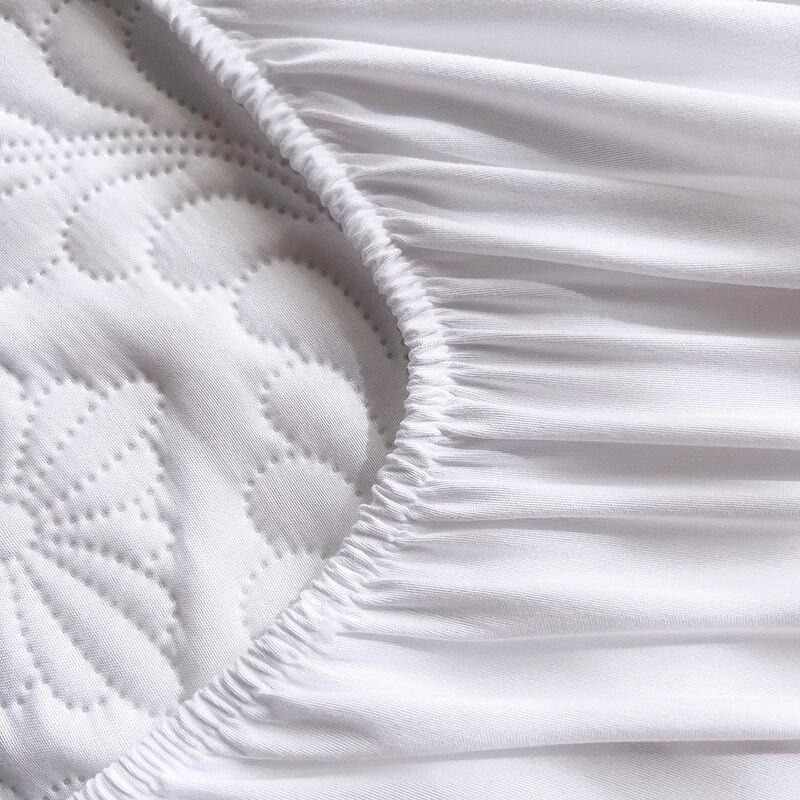 Водонепроницаемое хлопковое покрывало, мягкое, приятное для кожи покрывало для кровати, нескользящее покрывало с эластичной лентой, простыня на подкладке для кровати