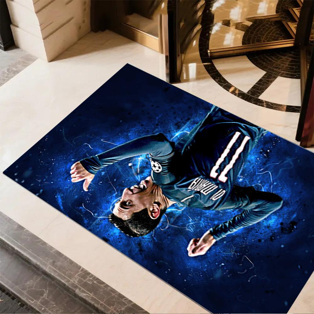 Player Celebrates Victory Moment Floor Rug Office Rug Perfect for Kitchen Dormitory Outdoor Living Rooms Antislip Carpet Decorate Offices