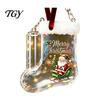 Decorative Money Hanging Tag Christmas Stocking Holder, Clear Cash Gift Clip Ornament for Tree Unique Graduation Decor, Transparent Bill Display