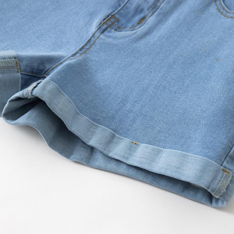 Dimanaf Plus Size Women 2025 Shorts Pants Summer Loose Jeans Short Basic Harem High Waist Pants Elastic Waist