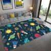 New Arrival Cartoon Space Universe Planet Carpet Soft Flannel Kids Play Mat Boys Girl Room Mat Bedroom Bedside Carpet Floor Mat