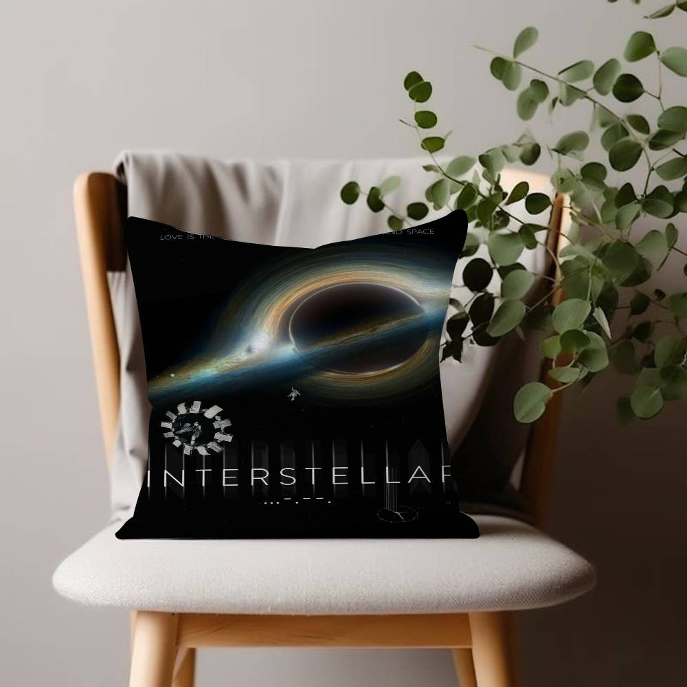 Interstellar Movie Cushion Cover Inches Farmhouse Decor Home Throw Pillow Covers for Couch Decorations