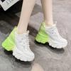 Women's Casual Sports Running Shoes 2024 Spring Summer New Fashion Thick Sole Mesh Breathability Versatile Comfortable Sneakers