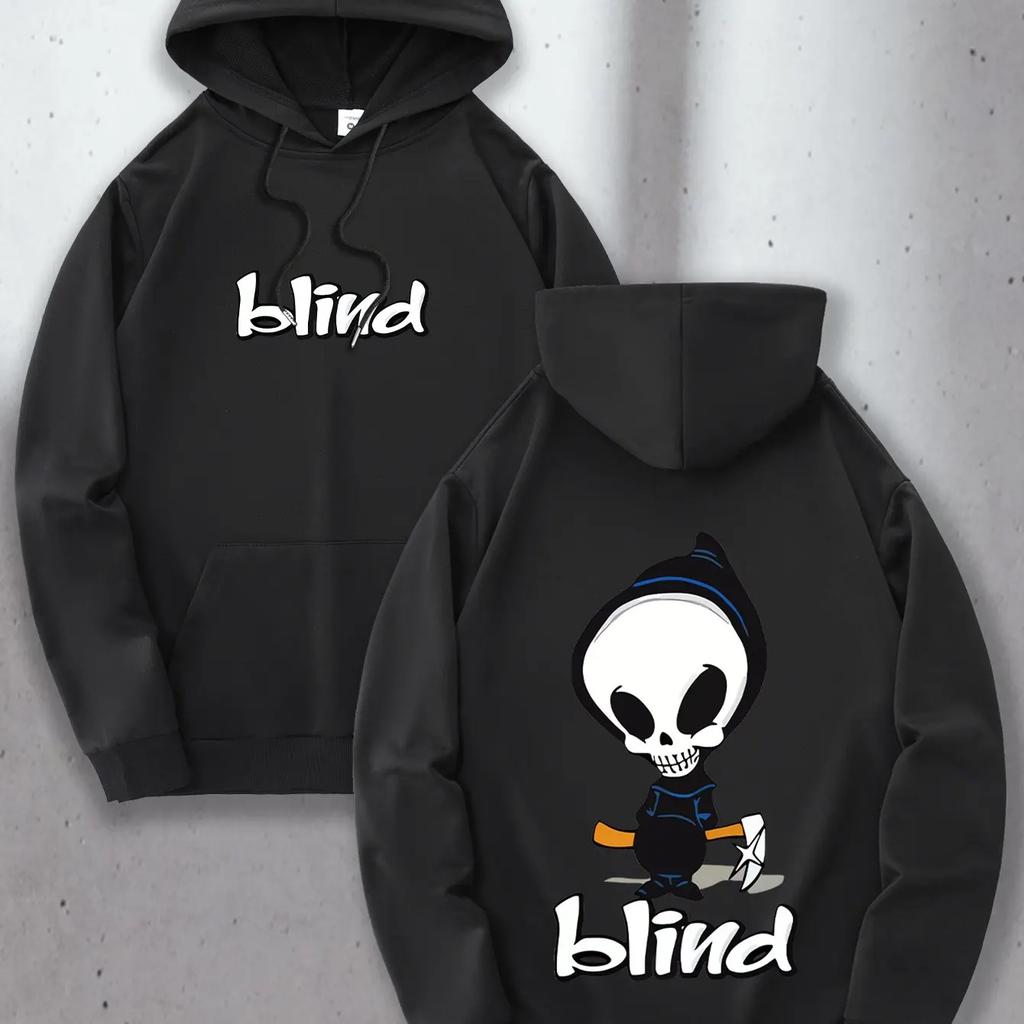 2025 - A cartoon cat and mouse pattern hoodie, men's hoodie, men's casual pullover t-shirt, with pouch pockets, spring hooded