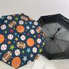 Sports Ball & Star Pattern Automatic Opening/Closing Umbrella - Portable Tri-Fold Design, 8-Rib Iron Frame Outdoor Umbrella, Ideal Gift for