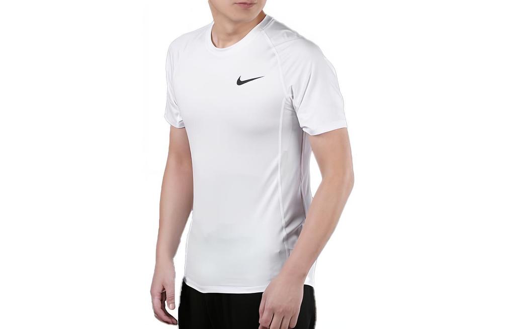 Nike Футболки мужские белые с круглым вырезом тонкие прямого кроя BV5634-100
