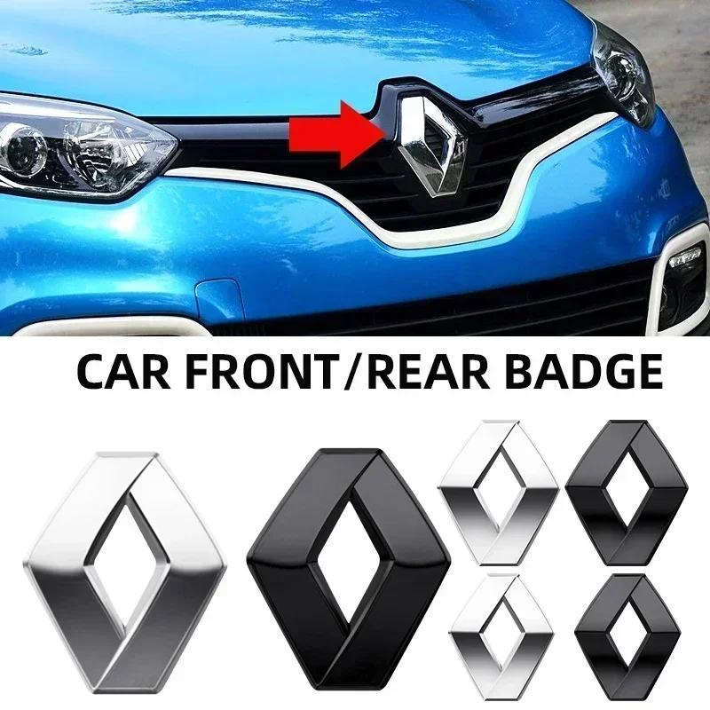 2026 Hot For Renault Hub Caps 1 piece rear boot badge front grille hood trunk Emblem logo For Renault RS Koleos Captur Talisman