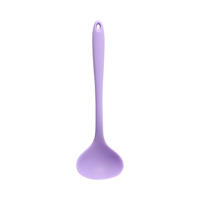 Long Handle Silicone Soup Spoon Large Ramen Noodles Tablespoons Pot Porridge Ladle Scoop Kawaii Japanese Kitchen Utensils