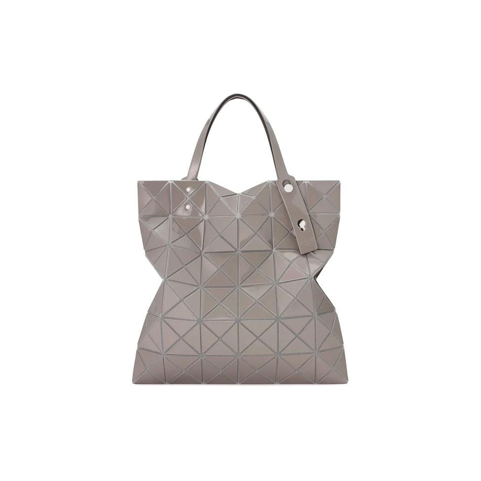 ISSEY MIYAKE Lucent Gloss Polyvinyl Chloride With Polyester One Shoulder Handbag Women's Light Gray BB46AG60312