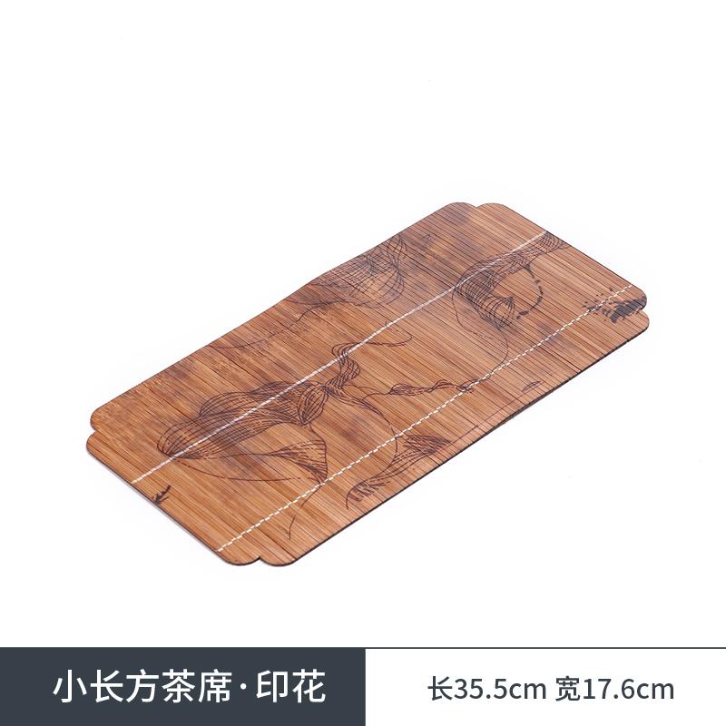 Набор бамбуковых подставок в китайском дзен-стиле для чайной церемонии, льняные изоляционные подставки - коврики для чайных чашек, чаша для промывки кистей и аксессуары для чая Кунг-Фу для сухого заваривания