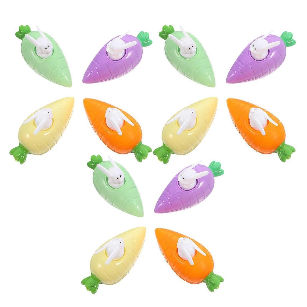 Easter Bunny Pull Back Car Toy for Kids Assorted Color Improves Skills 12 Pcs