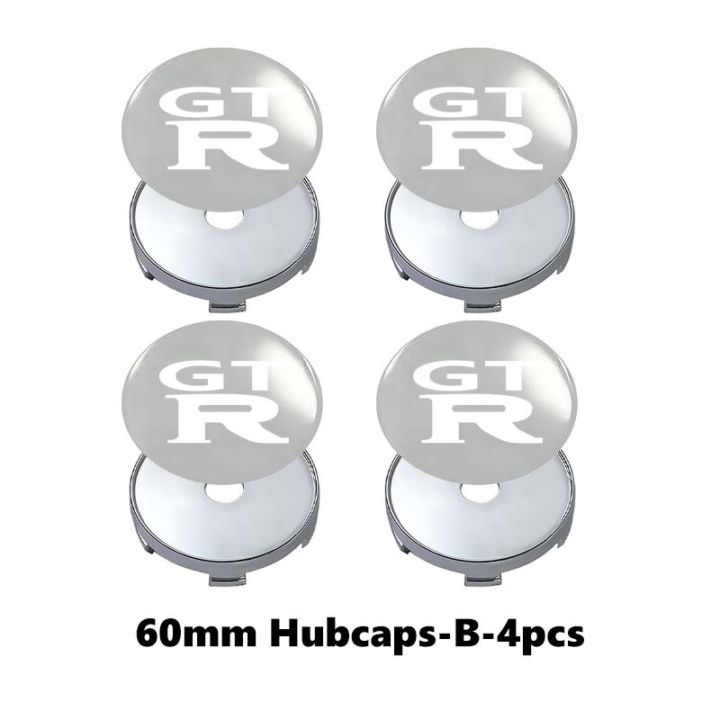 For Nissan ArR4For Nissan Metal Car Wheel Center Hub Cap Rim Cover Emblem Stickers GTR Juke Sentra Altima Murano Pulsar Almera Qashqai
