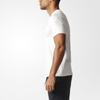 Adidas Plain Minimalist Round Neck Printed Logo Short Sleeve T-Shirt Men Tops White Gray B47356
