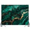 2D Emerald Green Marble with Gold Veins Backdrop Party Photo Background Cloth