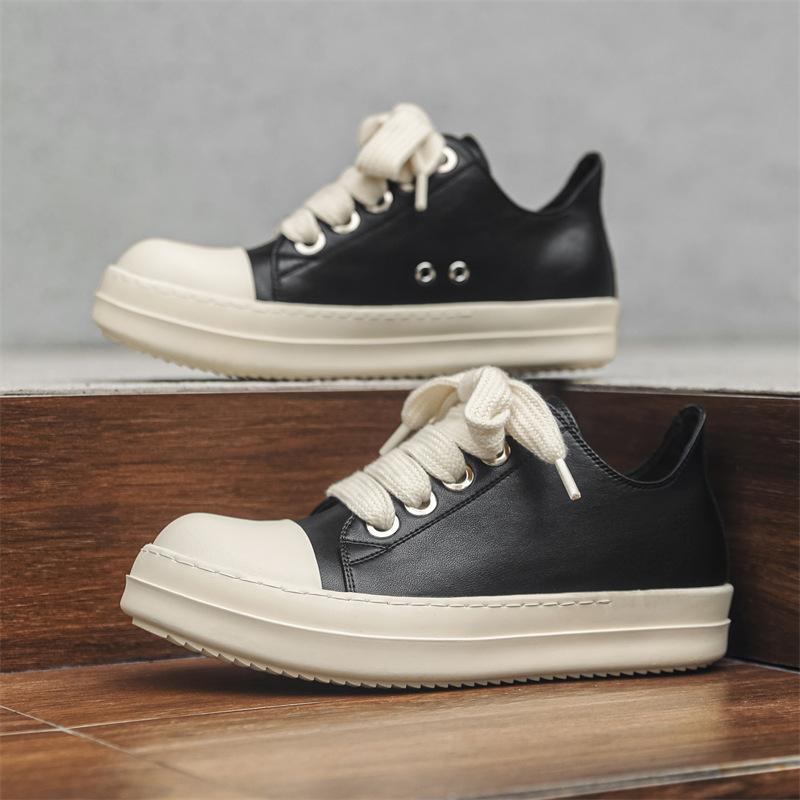 2025 новая трендовая обувь мужская осенняя платформа спортивная и повседневная универсальная увеличивающая рост низкая кеды 6863-J