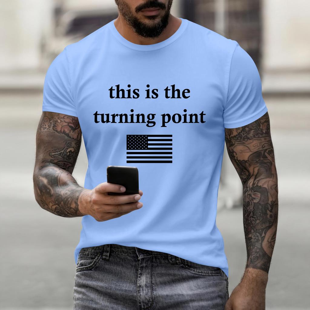 Fashion Round Neck Raglan Short Sleeve Workwear Printed Tops Ladies Summer Tops