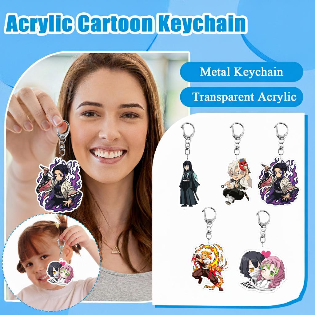 2D Плоский, Акриловый Мультяшный Брелок, Можно Повесить на Школьные Рюкзаки, Сумки через Плечо, Ключи, Милый Брелок, Украшение для Одежды.