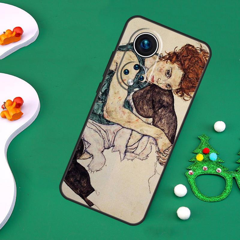 Чехол Egon Schiele для Honor Magic 7 Pro 6 5 50 70 90 200 Lite X9b X9a X8a X8b X7a X6a X8 X9 X9c
