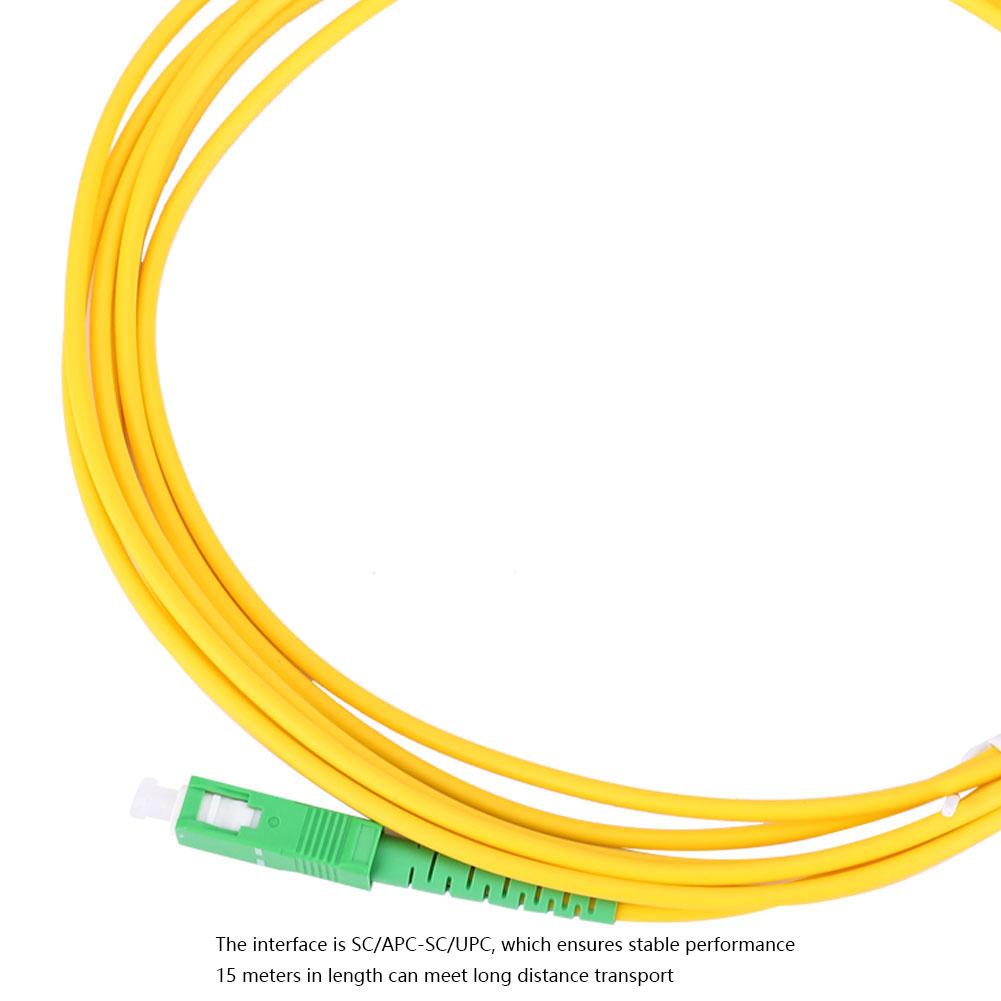 Single Mode Jumper High Quality PVC Sc APC?Sc UPC Netrorking Cables 10 Meters Length