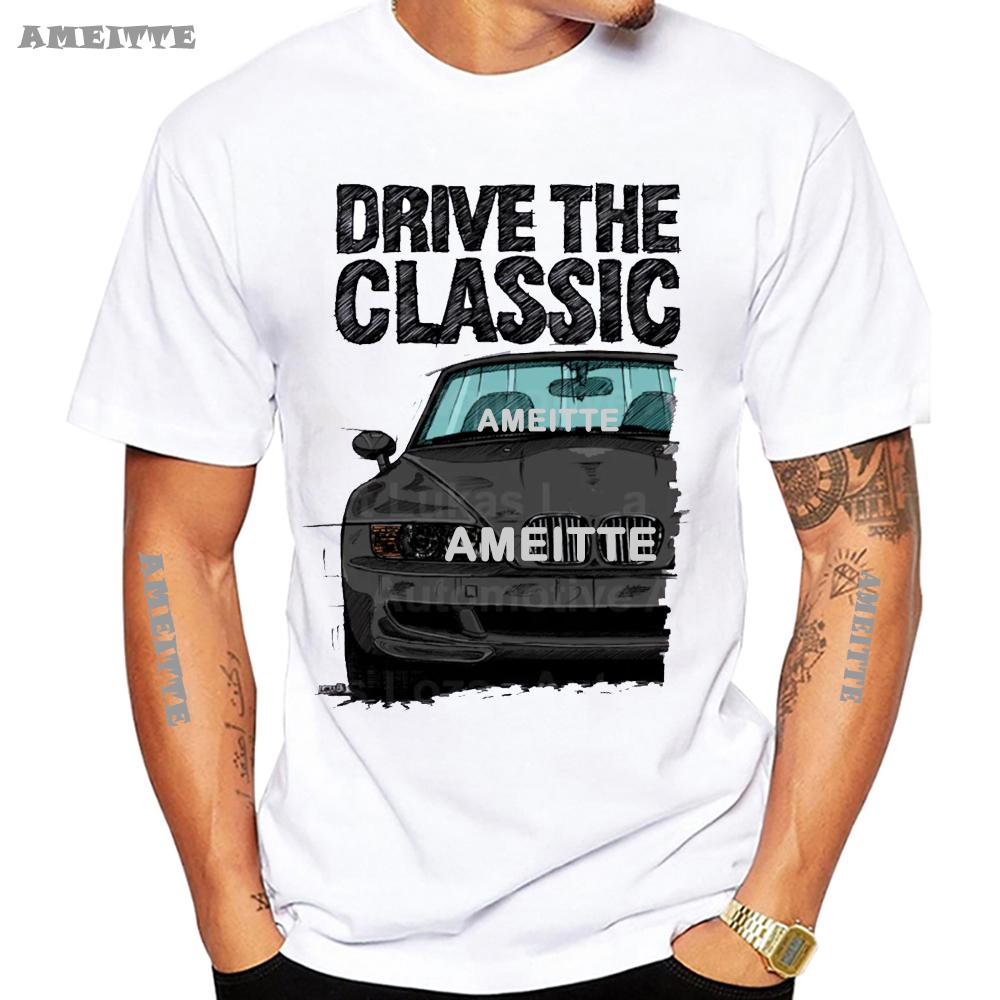 New Summer Unisex Short Sleeve Drive The Classic Z3 M Sports Car Tshirt White T Shirt Cool Casual Boy Tees White Tops