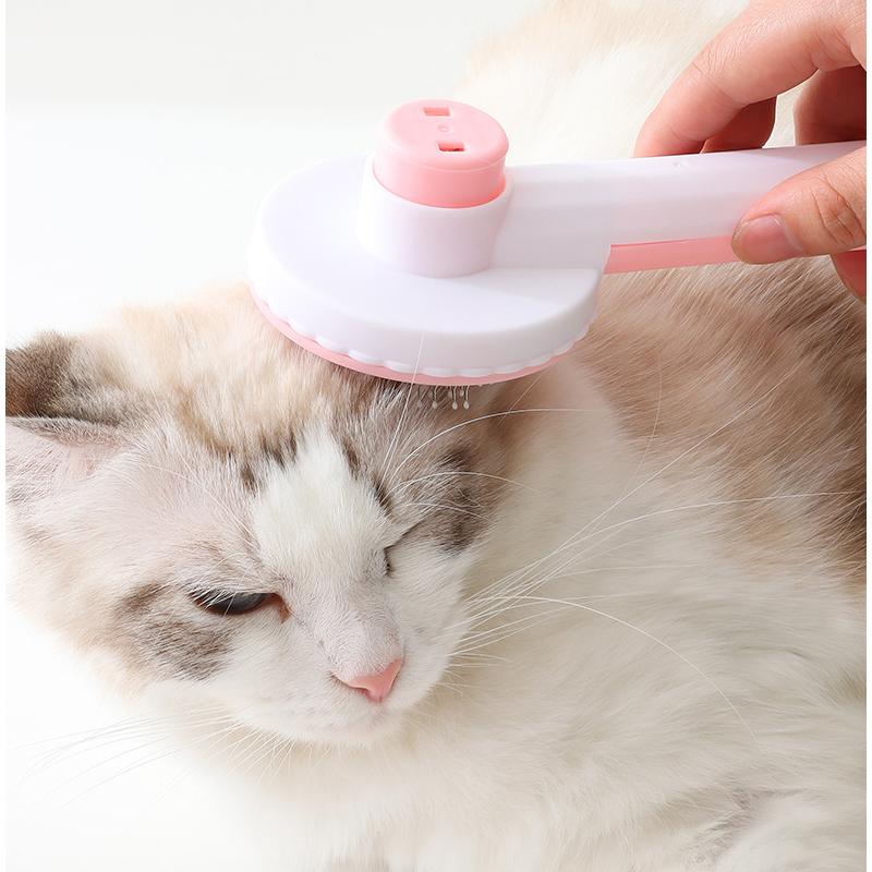 Расческа для удаления шерсти домашних животных, щетка для кошек, самоочищающаяся щетка-пуходерка для кошек, собак, скребок для удаления волос, инструмент для ухода за домашними животными, аксессуары для кошек