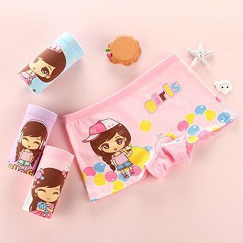 4 шт. детские трусы, трусики для маленьких девочек с героями мультфильмов, нижнее белье, детские штаны, шорты-боксеры для девочек