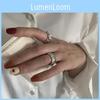 Элегантное Минималистичное Геометрическое Кольцо Для Женщин Модное Открытое Регулируемое Дизайн 2023