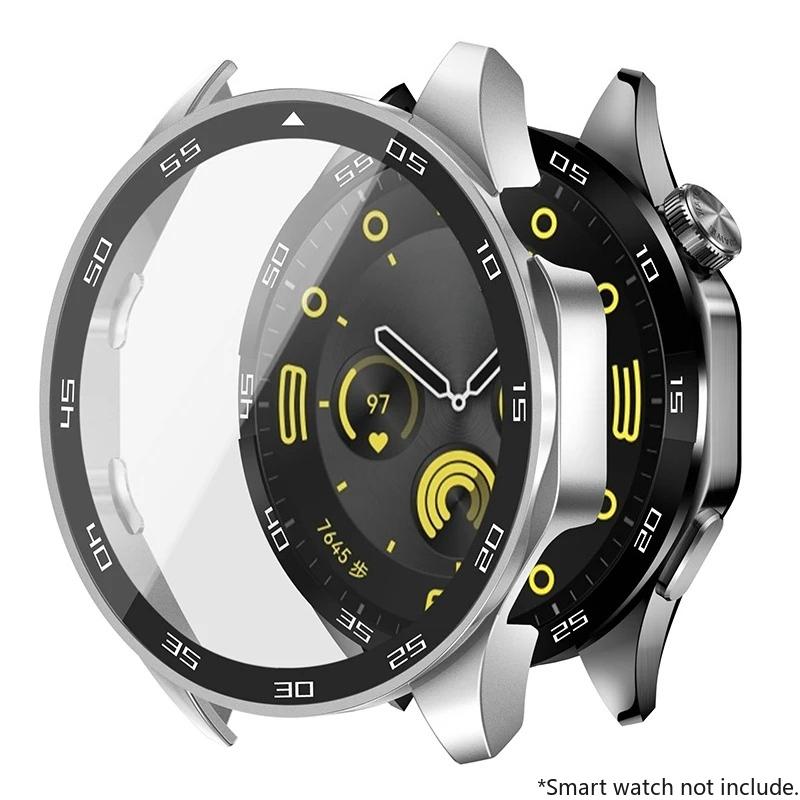 Закаленное Стекло+Чехол Для Huawei Watch GT4 46мм 41мм Полное Покрытие Бампер Защитная Пленка На Экран Чехол Для Huawei Watch GT4 Аксессуары