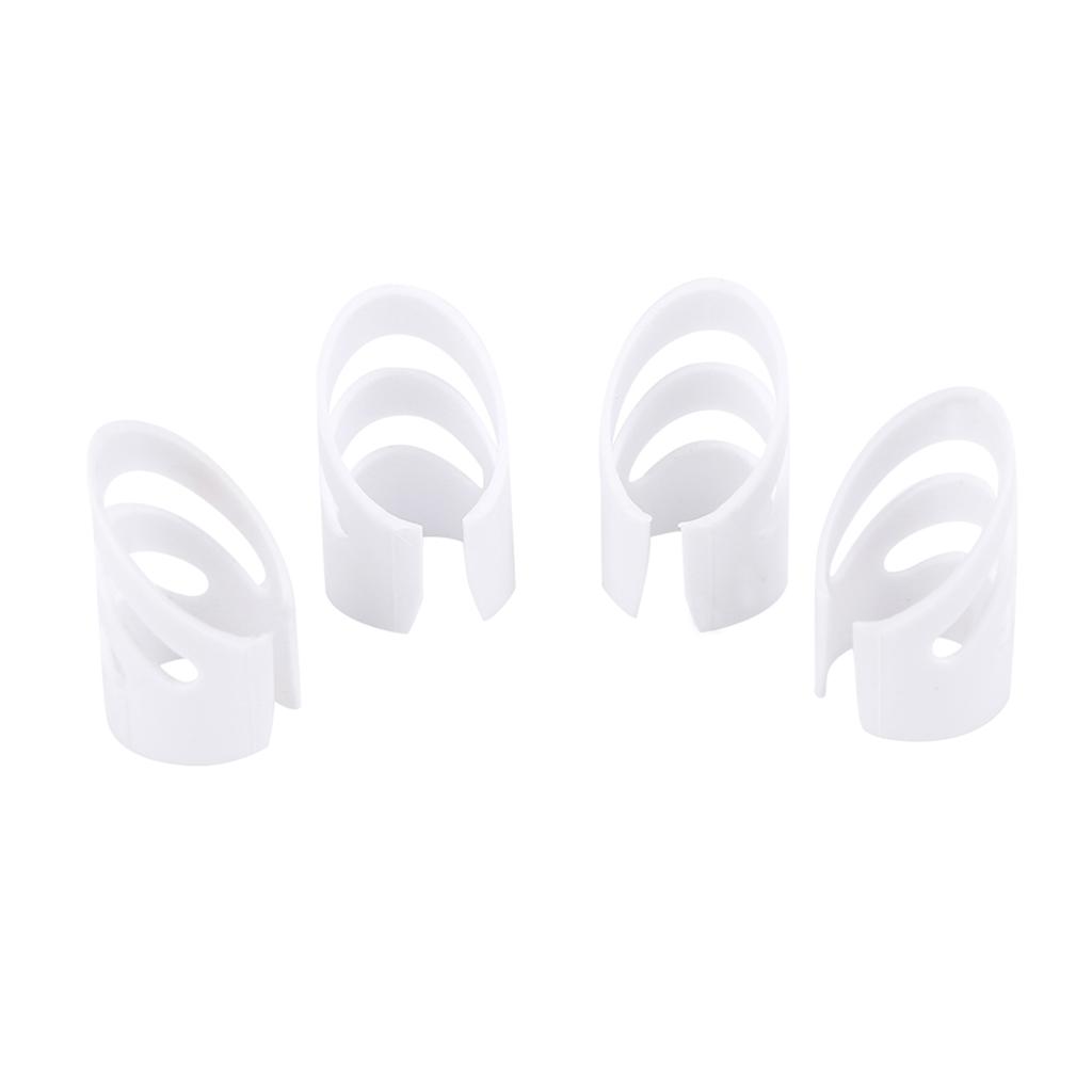 4Pcs Plastic DIY Finger Picks Protector Accessory for Guitar Bass Ukulele Mandolin