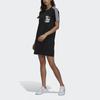 adidas Оригинальное платье с коротким рукавом для женщин Черное HA4719