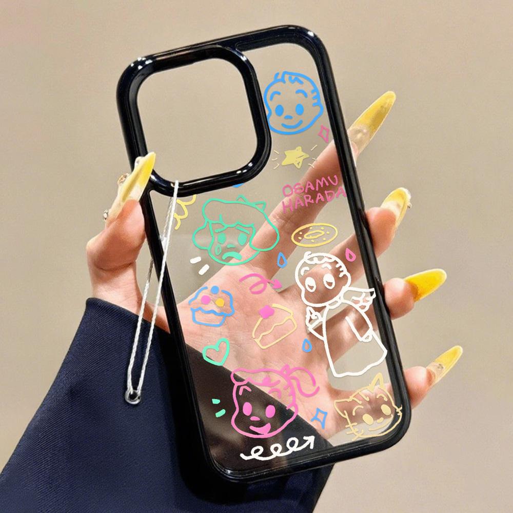 Acrylic Phone Case For iPhone 11 13 16 ProMax Case iPhone 13 14 15 ProMax 12 13 ProMax Case Samsung A55 A05S A54 A06 S22 A15 S23 A12 A22 A52S Cartoon