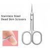 1pc Ultra-thin Stainless Steel Cuticle Scissors - Precision Curved Manicure Tools for Perfect Nail Care