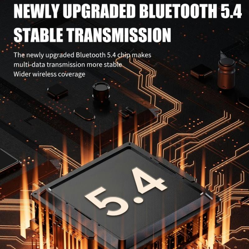 Car Bluetooth 5.4 Transmitter Receiver Handsfree Call USB Power Car Kit Wireless Auto Audio Fm Radio LED Display Support TF Card