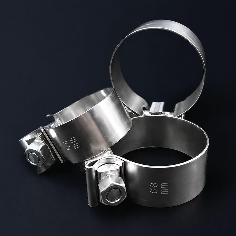 40-76mm Pipe Connection Hoop Stainless Steel Steel Pipe Clamp Strong Exhaust Pipe Clamp