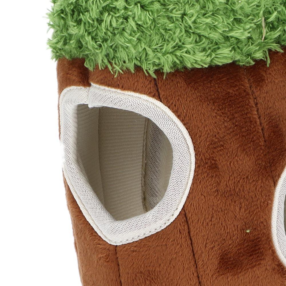 Soft Plush Raccoon Tree Hide Toy Squeaker Insert Dog Hide Seek Toy  Pet Foraging Game