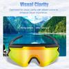 UV400 Anti-Fog Ski Goggles Multifunctional Snow Sports Sunglasses with Full-Coated Spherical Lenses for Outdoor Use