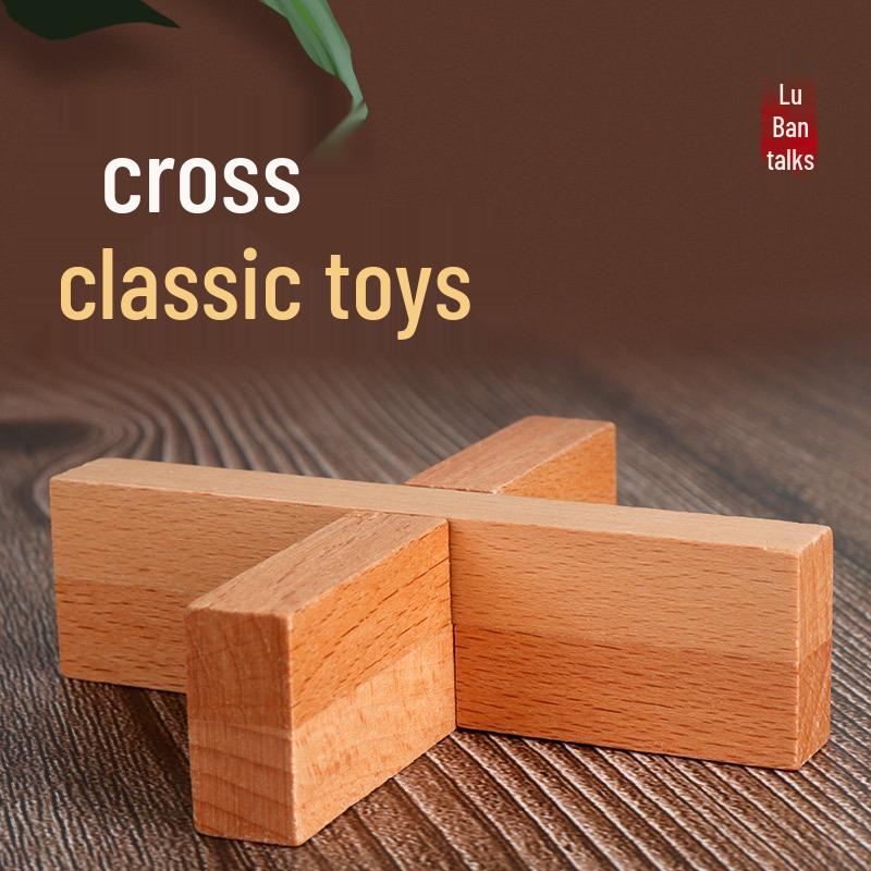 Kids' Educational Luban Lock IQ Puzzle Set: Assembly Toy for Stress Relief