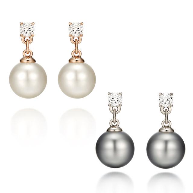 Cranne Простые серьги-подвески с жемчугом 14K Gf C24Egf010